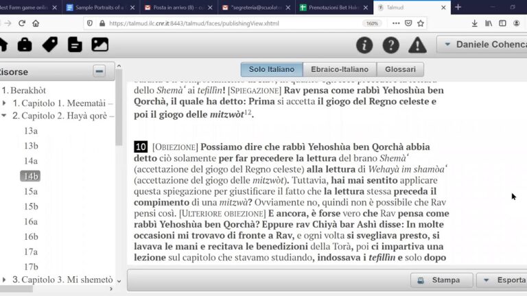 L’ordine per la lettura dei tre brani dello Shemà; leggere lo Shemà al mattino indossando i tefillin