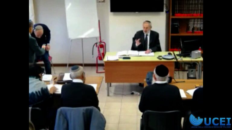 Lezione 5 -1- 12-2019 – Lezione Rav Riccardo Di Segni – Talmud Tananit