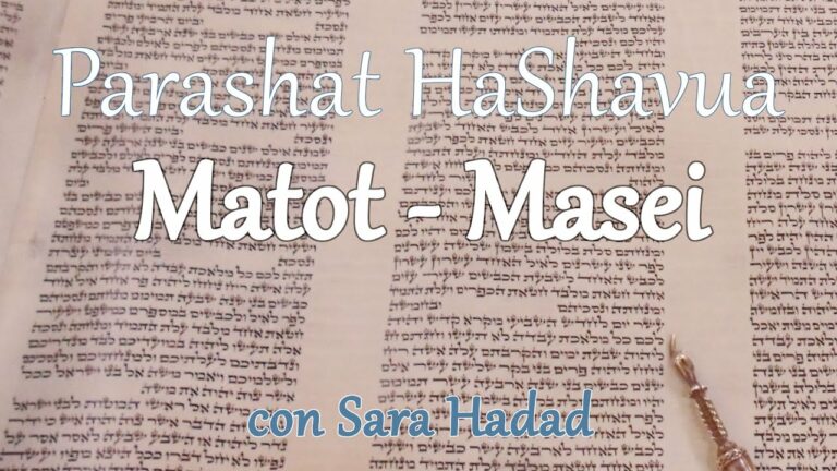 Parashat HaShavua con Sara Hadad – Matot-Masei