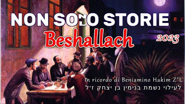 Non Sono Solo Storie – 2023 – Beshallach