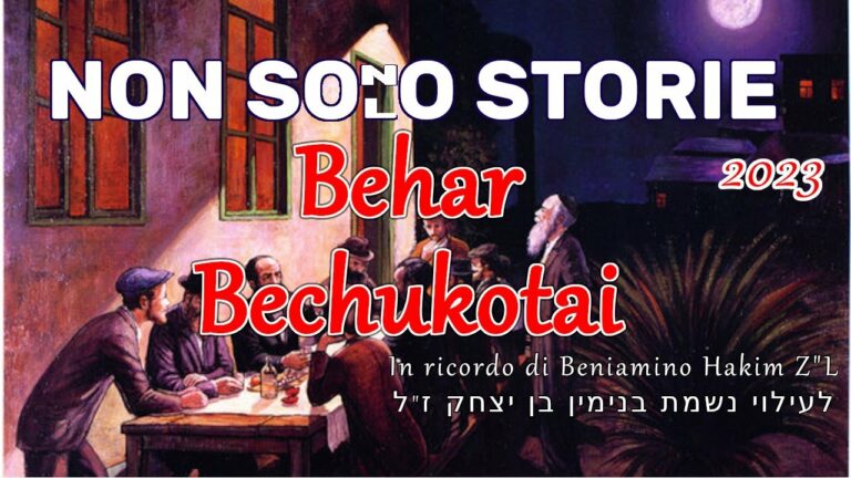 Non Sono Solo Storie – 2023 – Behar Bechukotai
