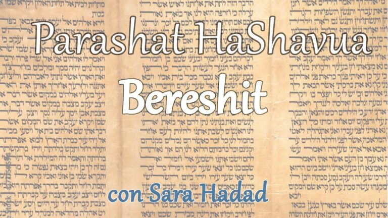Parashat haShavua con Sara Hadad – Bereshit