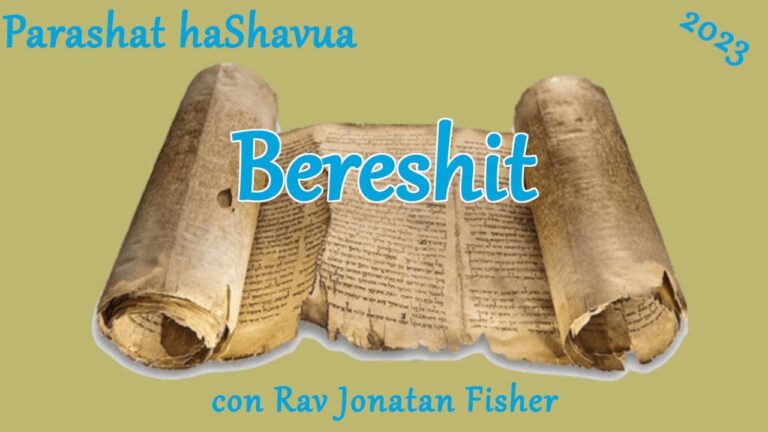 Parashat HaShavua con Rav Jonatan Fisher – Bereshit