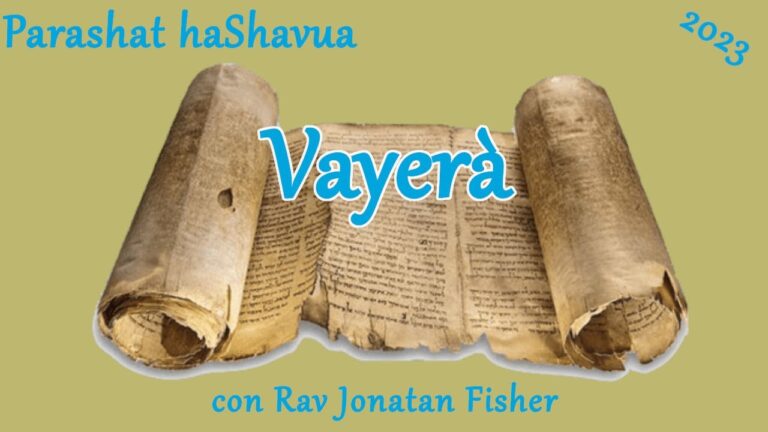 Parashat HaShavua con Rav Jonatan Fisher – Vayerà